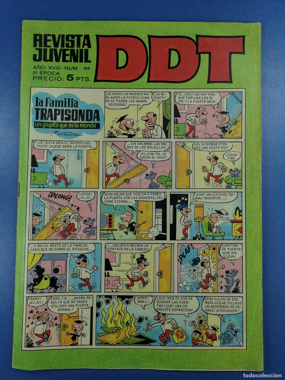 Livros de Banda Desenhada: DDT - NUM 106 - A&Ntilde;O XVIII - EPOCA III - REVISTA JUVENIL