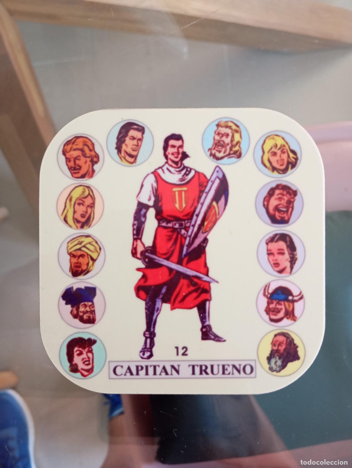 Tebeos: CAPITAN TRUENO POSAVASOS 12 NUEVO 10X10 RIGIDO PARA UN NUMERO DE USOS INDEFINIDO MUY RARO