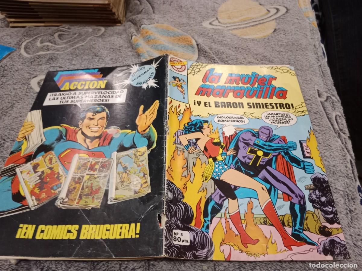 Tebeos: SUPERASES N&ordm; 5 - LA MUJER MARAVILLA - &iexcl; Y EL BAR&Oacute;N SINIESTRO ! - EDITORIAL BRUGUERA 1981
