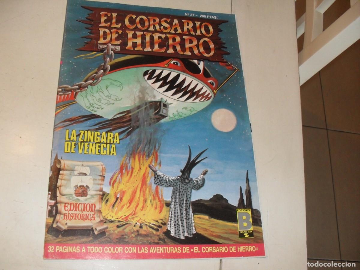 Tebeos: EL CORSARIO DE HIERRO N&ordm; 37,LA ZINGARA DE VENECIA,DE 58,SERIE HISTORICA,B,1987