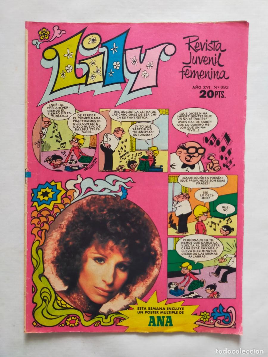 Tebeos: Revista Juvenil Femenina: LILY A&ntilde;o XVI / N&ordm; 893 - Editorial Bruguera 1979 - Poster de Ana