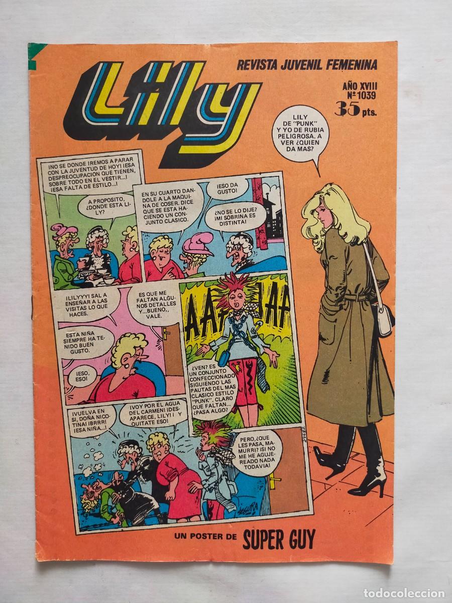 Tebeos: Revista Juvenil Femenina: LILY A&ntilde;o XVIII / N&ordm; 1039 - Editorial Bruguera 1981 - Poster de Super Guy