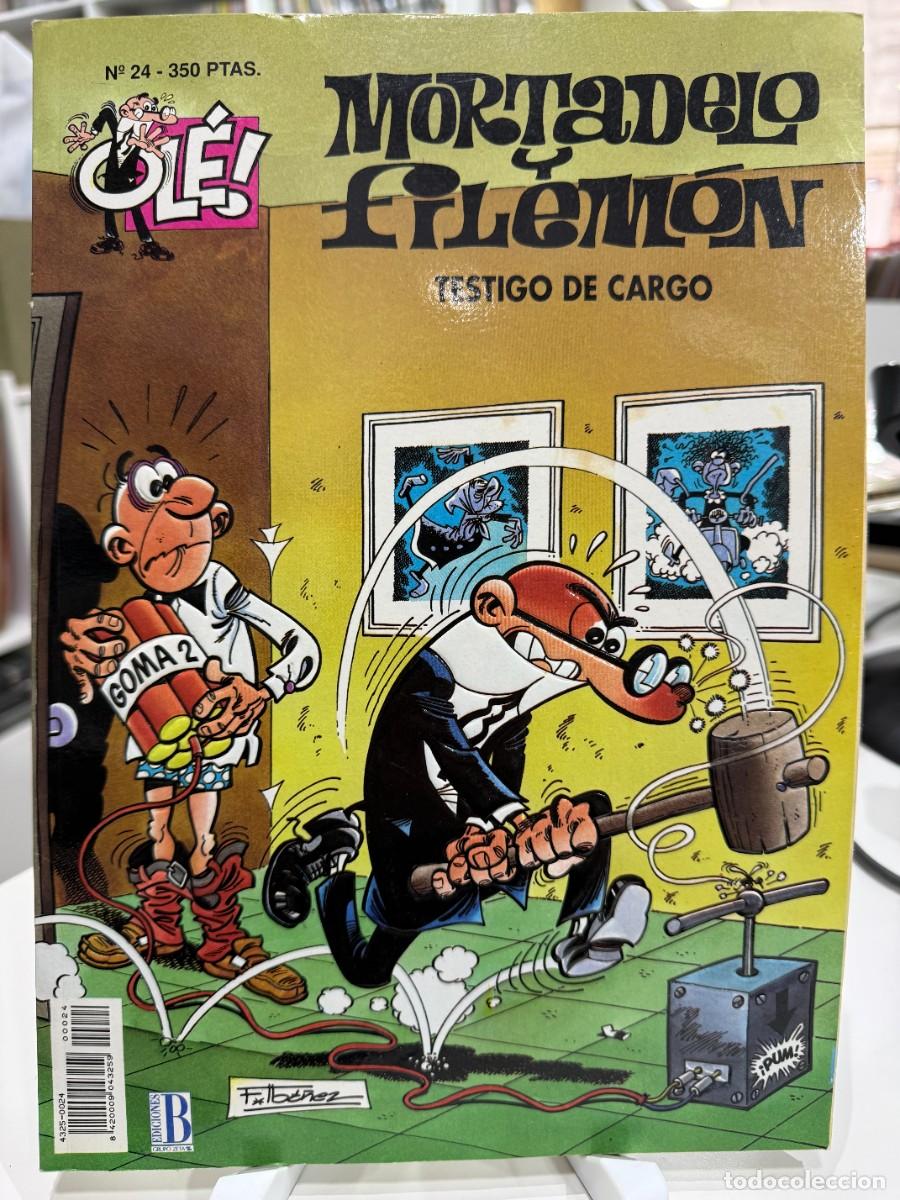 Tebeos: Mortadelo y Filem&oacute;n: Testigo de cargo - Ol&eacute;! n&ordm; 24 - 1.&ordf; edici&oacute;n (1993)