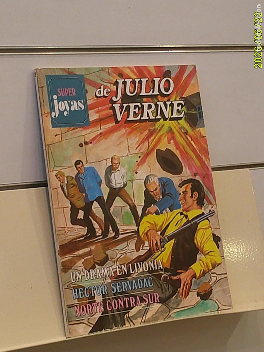 Tebeos: SUPER JOYAS LITERARIAS DE JULIO VERNE N&ordm; 13 UN DRAMA EN LIVONIA Y OTRAS HISTORIAS - BRUGUERA