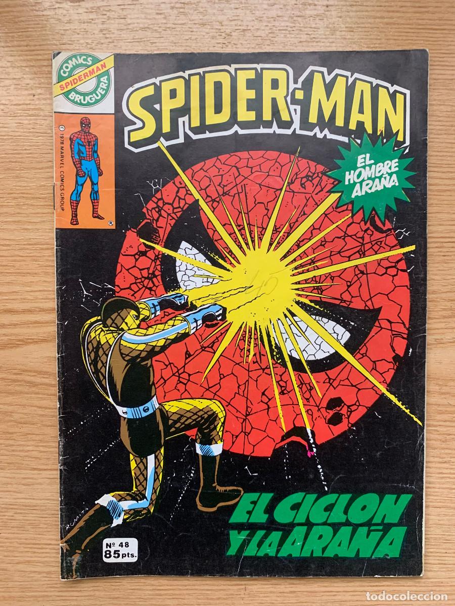 Tebeos: Spiderman n&ordm; 48: El Cicl&oacute;n y la Ara&ntilde;a - Bruguera Spider-Man