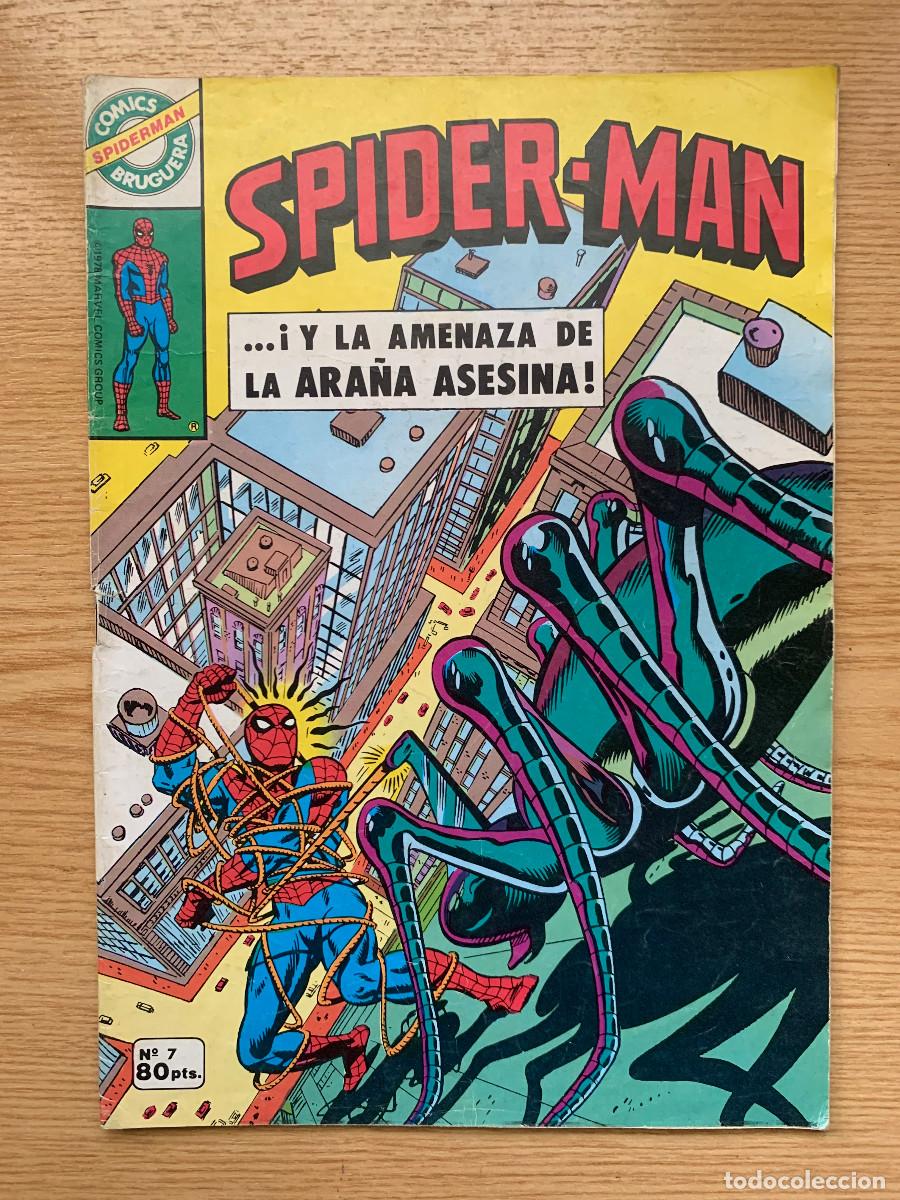 Tebeos: Spiderman n&ordm; 7: .. Y la Amenaza de la Ara&ntilde;a Asesina - Bruguera Spider-Man
