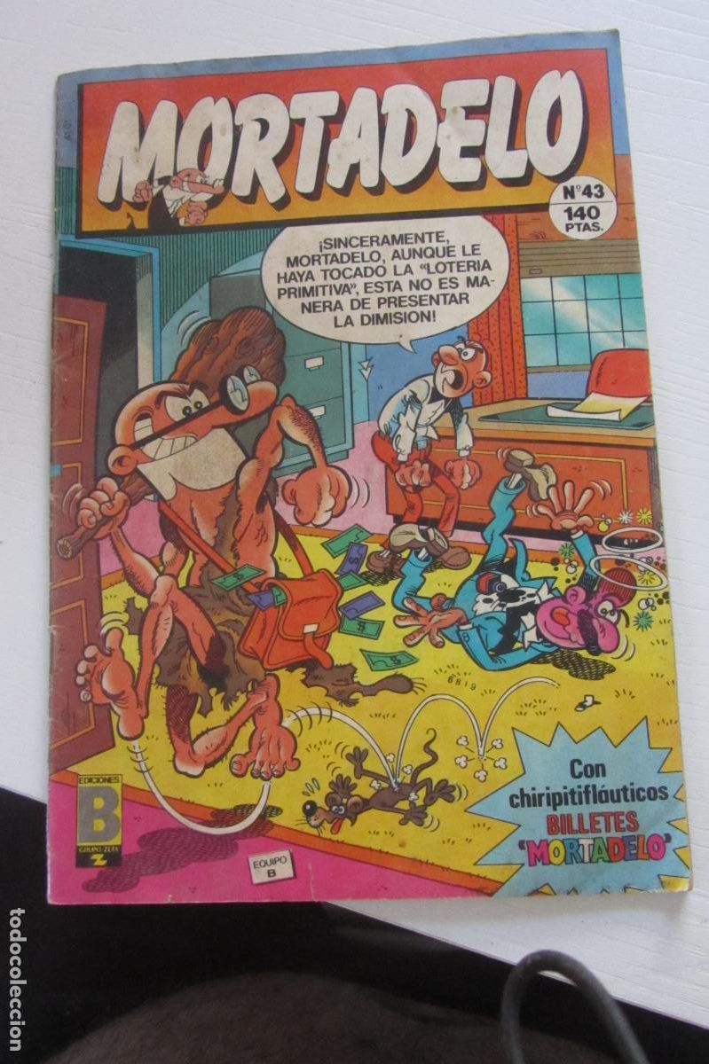 Tebeos: Mortadelo. N&ordm; 43. Ediciones B. Con se&ntilde;ales de uso arx161