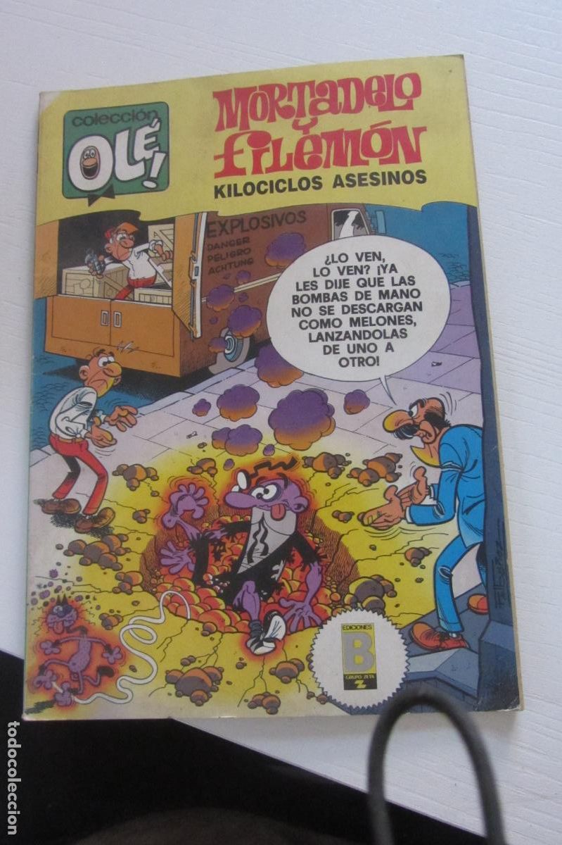 Tebeos: OL&Eacute; MORTADELO Y FILEM&Oacute;N N&ordm; 205-M.137 KILOCICLOS ASESINOS / EDICIONES B arx160