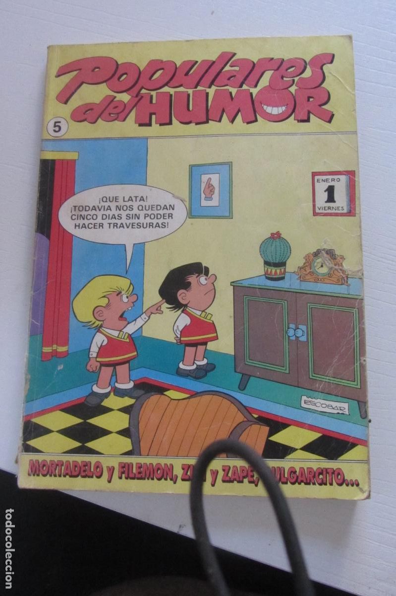Tebeos: POPULARES DEL HUMOR 5. RETAPADO CON 5 EJEMPLARES.MORTADELO,ZIPI Y ZAPE Y PULGARCITO BRUGUERA arx163