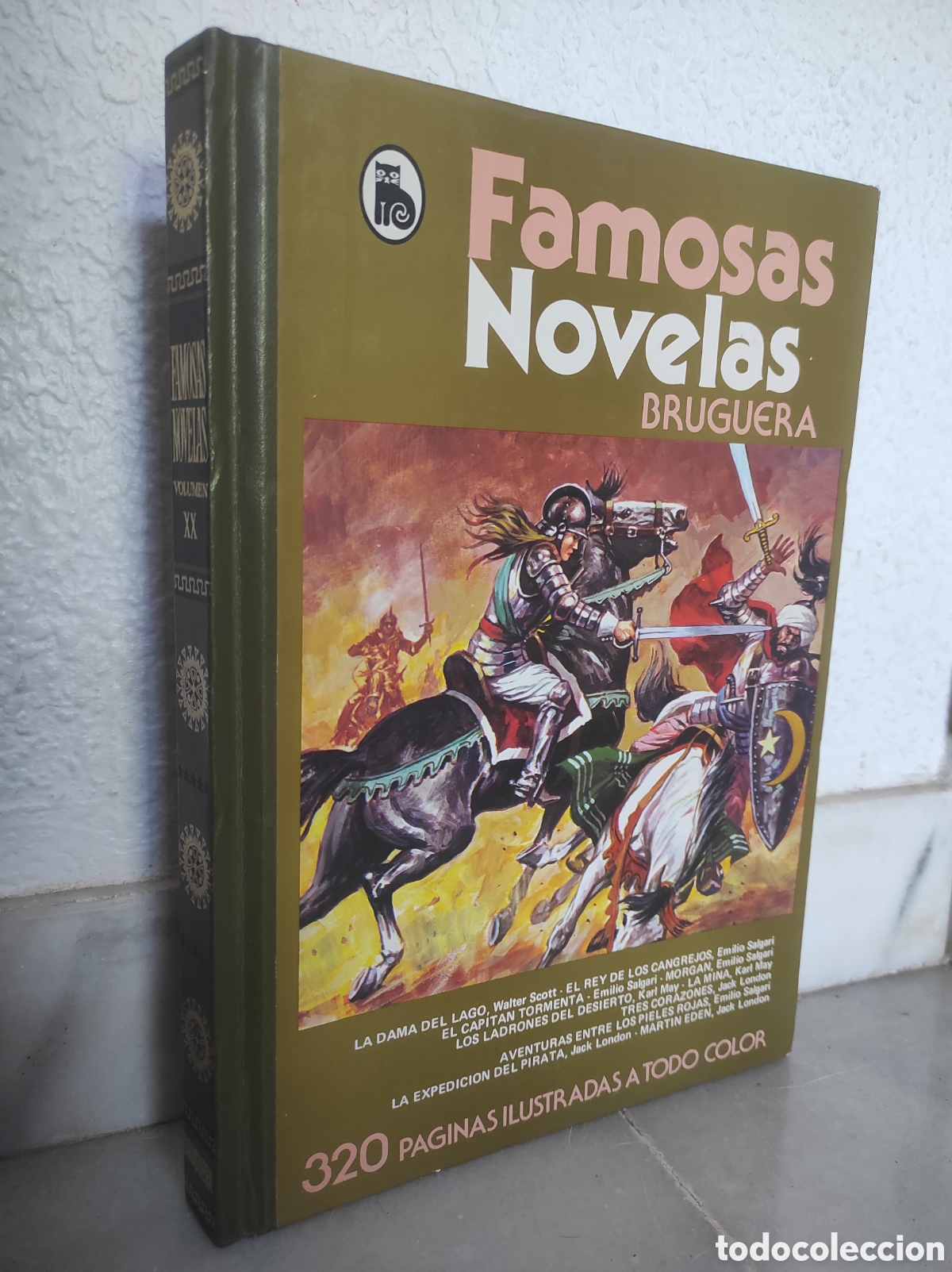 Tebeos: FAMOSAS NOVELAS BRUGUERA VOL XX: LA DAMA DEL LAGO ; WALTER SCOTTE 1&ordf; EDICION 1982 - BRUGUERA