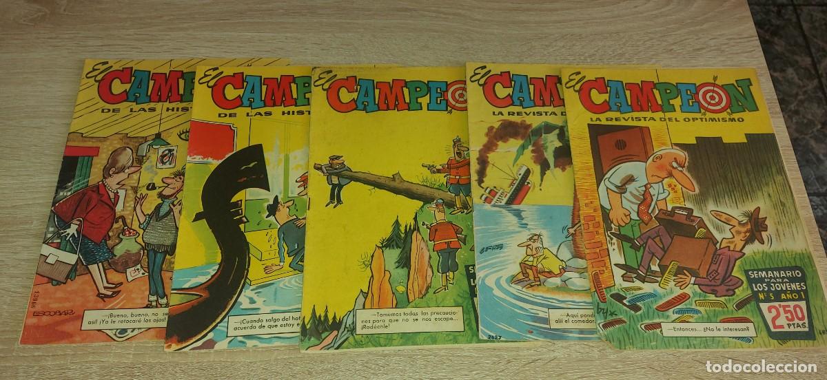 Tebeos: 5 comics CAMPEON BRUGUERA 5 7 15 27 44