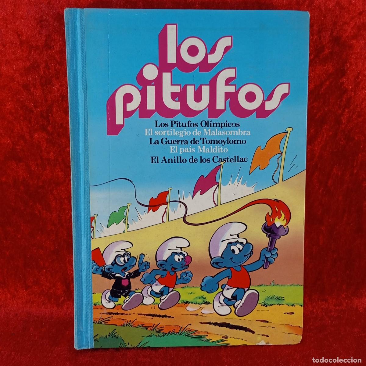 Tebeos: LOS PITUFOS - 3 - BRUGUERA - 5 COMICS ENCUADERNADOS - PITUFOS OL&Iacute;MPICOS, MALASOMBRA, CASTELLAC / 695