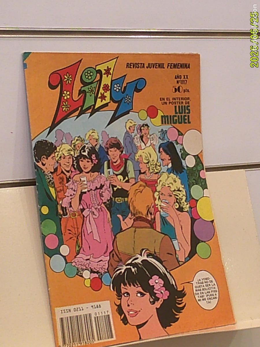 Tebeos: REVISTA JUVENIL FEMENINA LILY A&Ntilde;O XX N&ordm; 1117 INCLUYE POSTER DE LUIS MIGUEL - BRUGUERA
