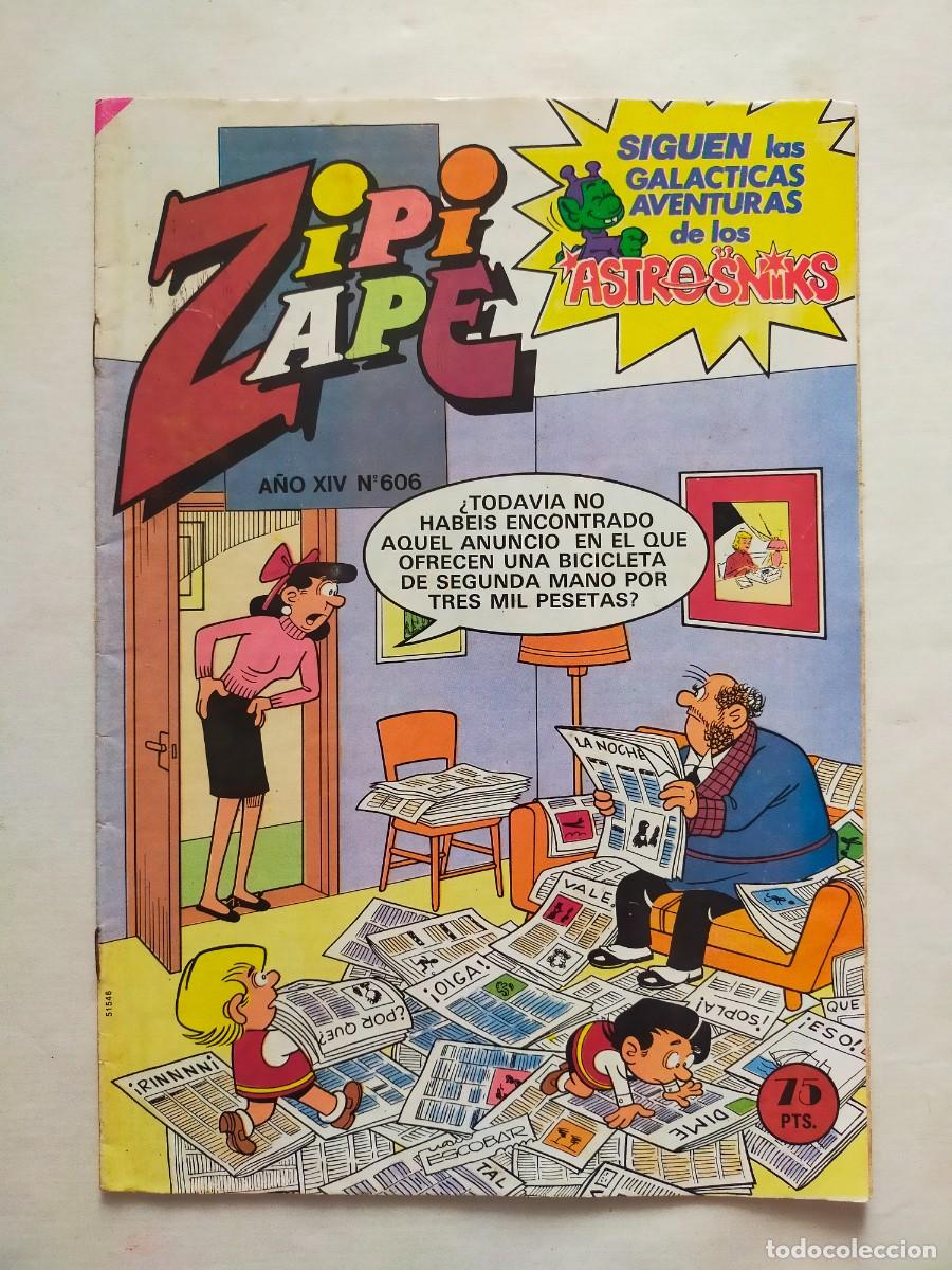Tebeos: ZIPI Y ZAPE. N&ordm; 606 A&ntilde;o XIV - 1985 Editorial Bruguera.
