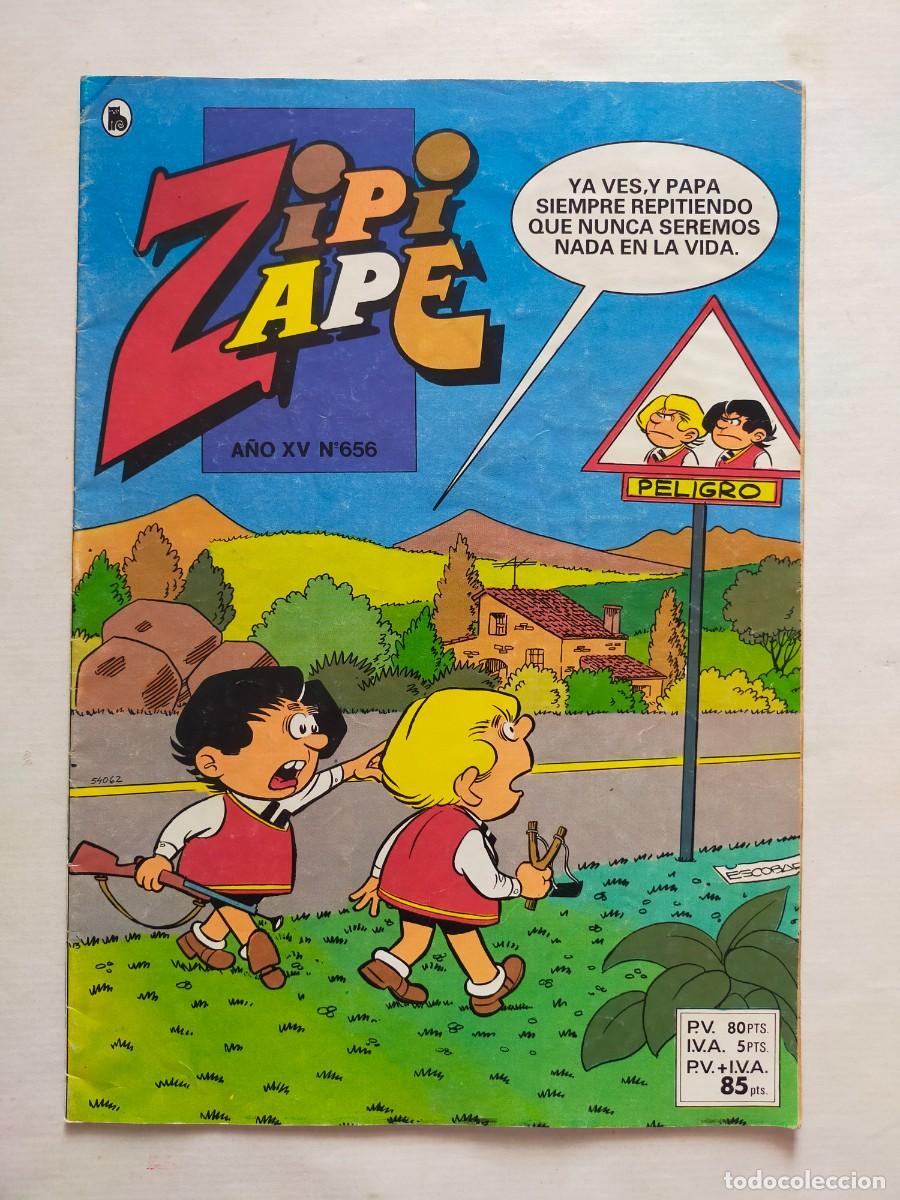 Tebeos: ZIPI Y ZAPE. N&ordm; 656 A&ntilde;o XV - 1986 Editorial Bruguera.