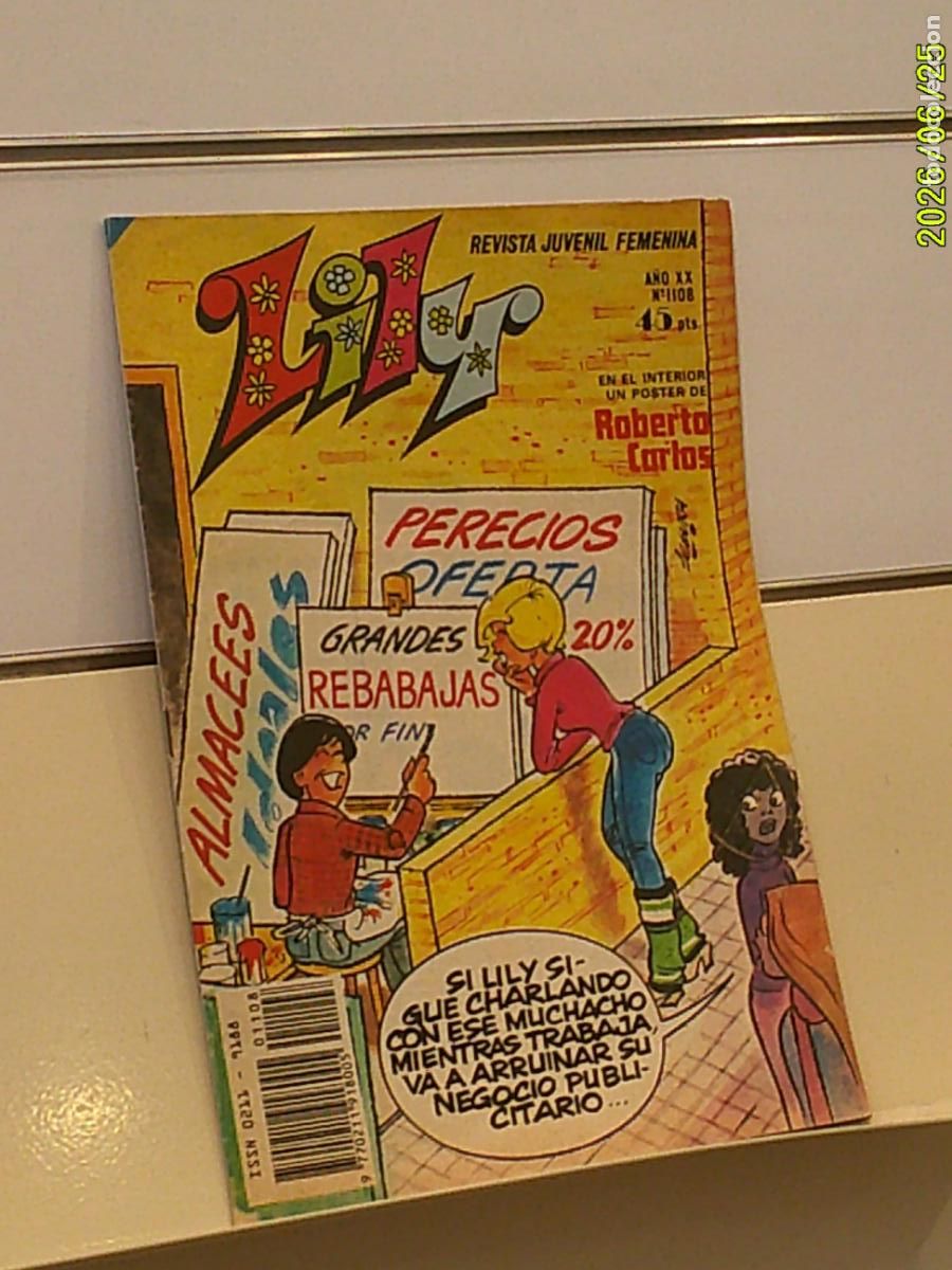 Tebeos: REVISTA JUVENIL FEMENINA LILY A&Ntilde;O XX N&ordm; 1108 INCLUYE POSTER DE ROBERTO CARLOS - BRUGUERA