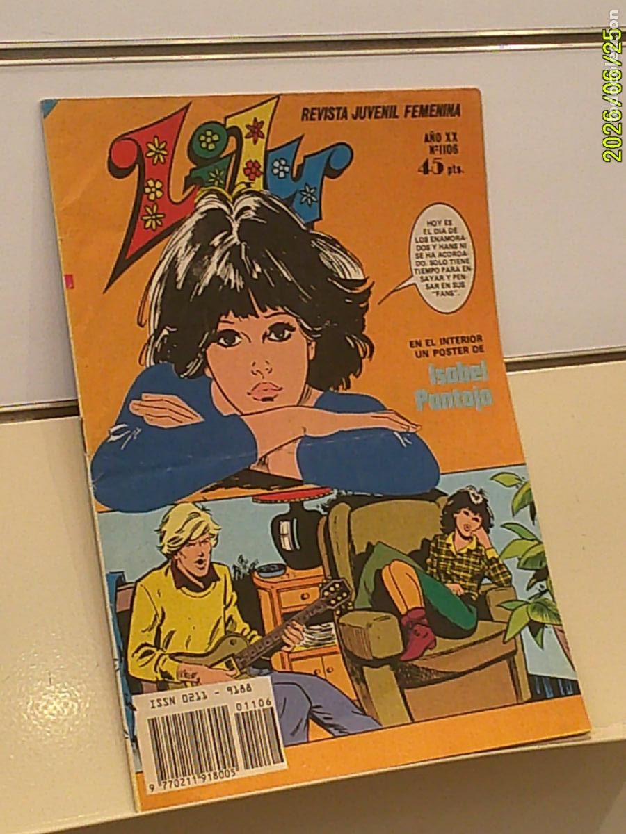Tebeos: REVISTA JUVENIL FEMENINA LILY A&Ntilde;O XX N&ordm; 1106 INCLUYE POSTER DE ISABEL PANTOJA - BRUGUERA