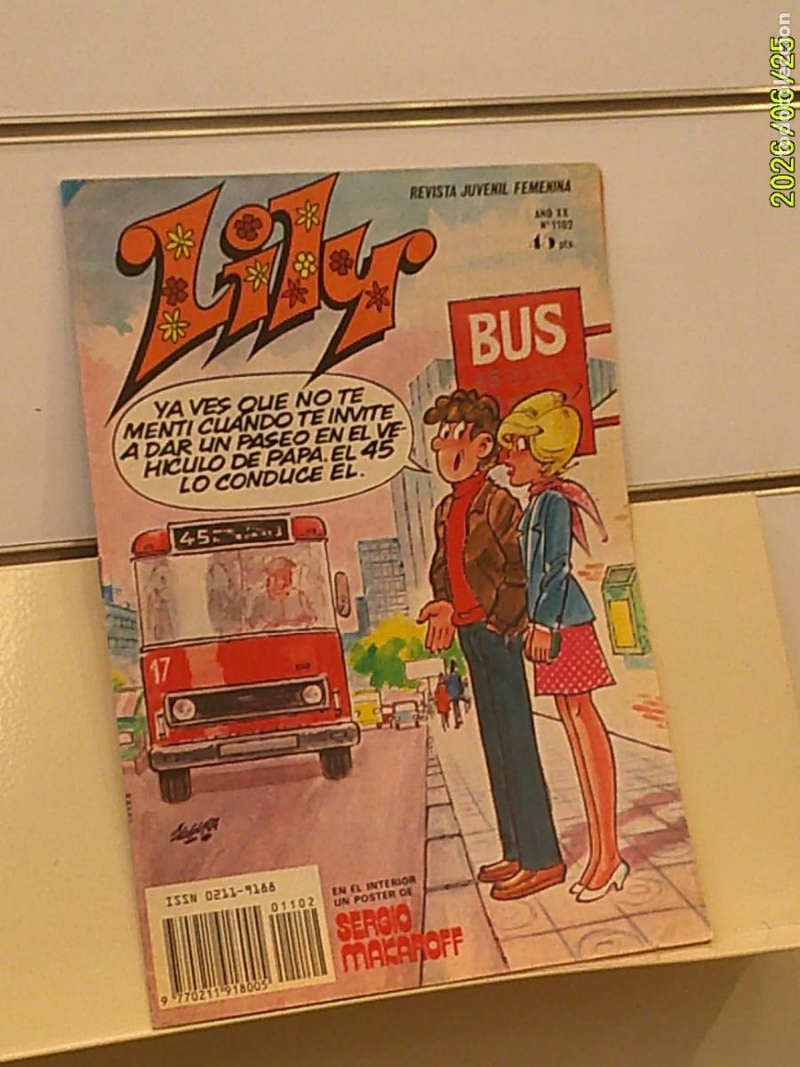 Livros de Banda Desenhada: REVISTA JUVENIL FEMENINA LILY A&Ntilde;O XX N&ordm; 1102 INCLUYE POSTER DE SERGIO MAKAROFF - BRUGUERA