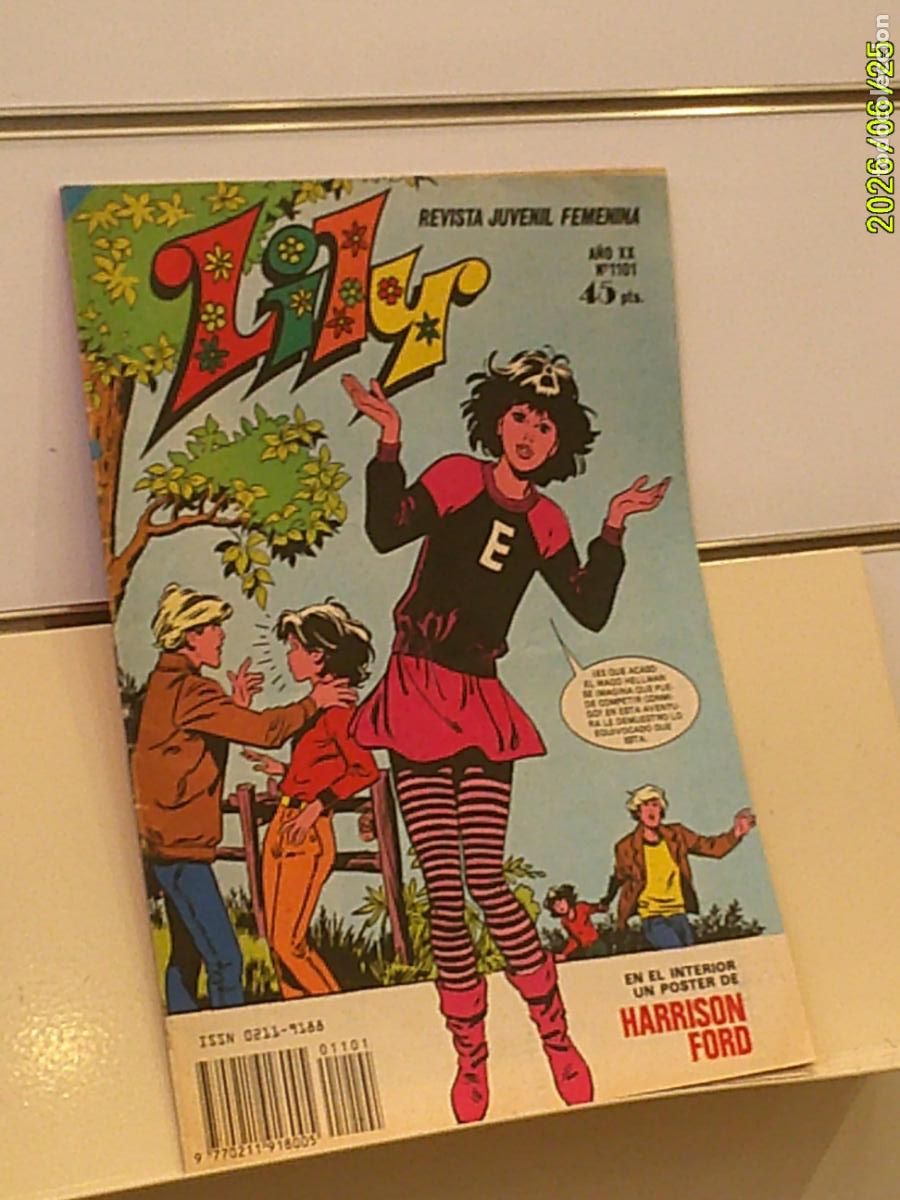 Tebeos: REVISTA JUVENIL FEMENINA LILY A&Ntilde;O XX N&ordm; 1101 INCLUYE POSTER DE HARRISON FORD - BRUGUERA
