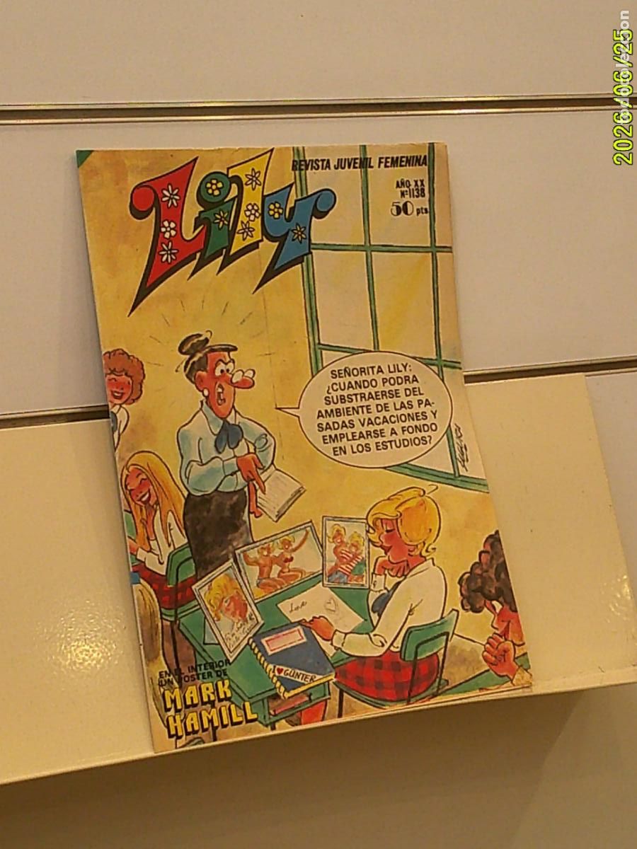 Tebeos: REVISTA JUVENIL FEMENINA LILY A&Ntilde;O XX N&ordm; 1138 INCLUYE POSTER DE MARK HAMILL - BRUGUERA