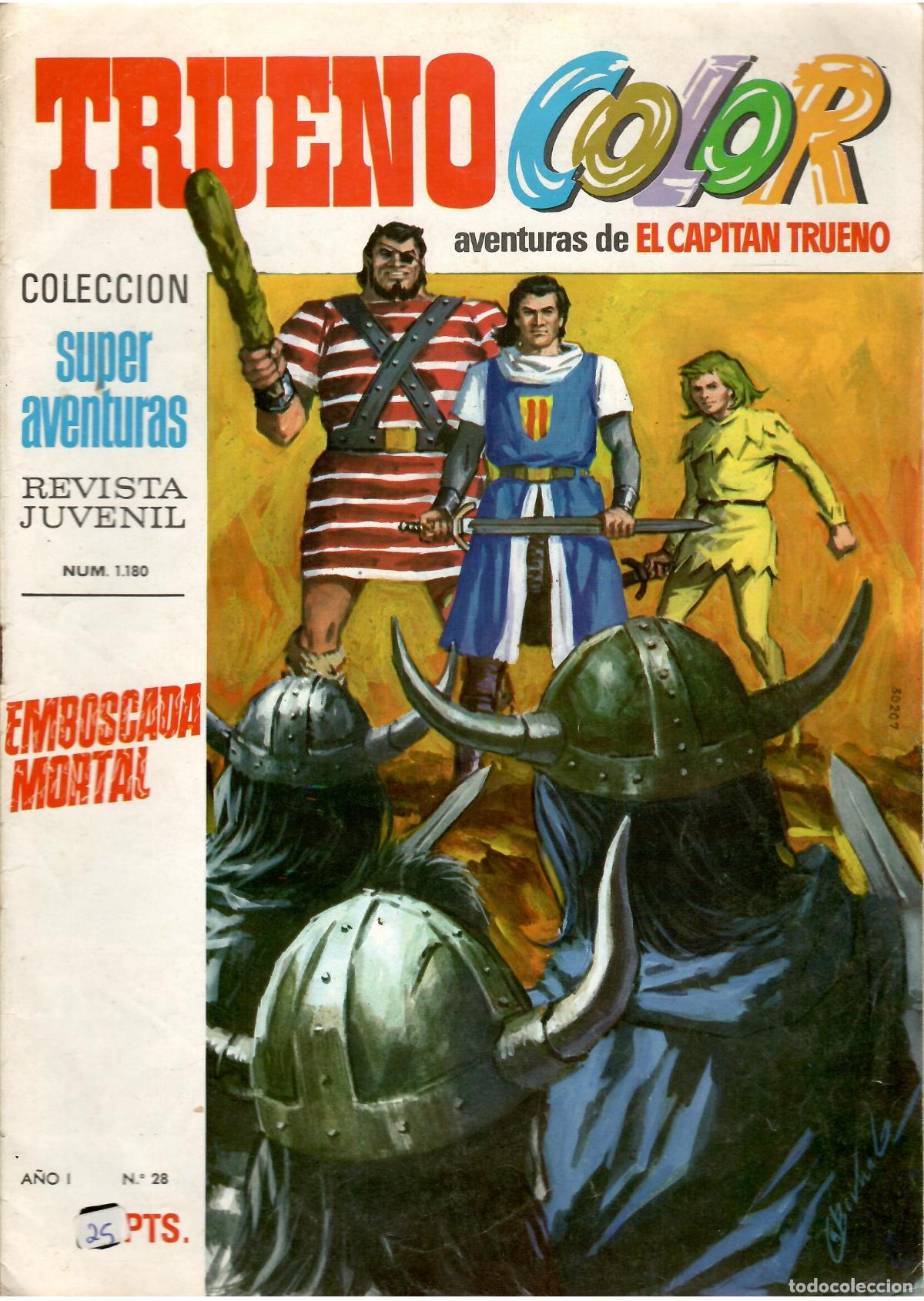 Tebeos: Comic El Capitan Trueno Color, A&ntilde;o I n&ordm; 28 - Bruguera