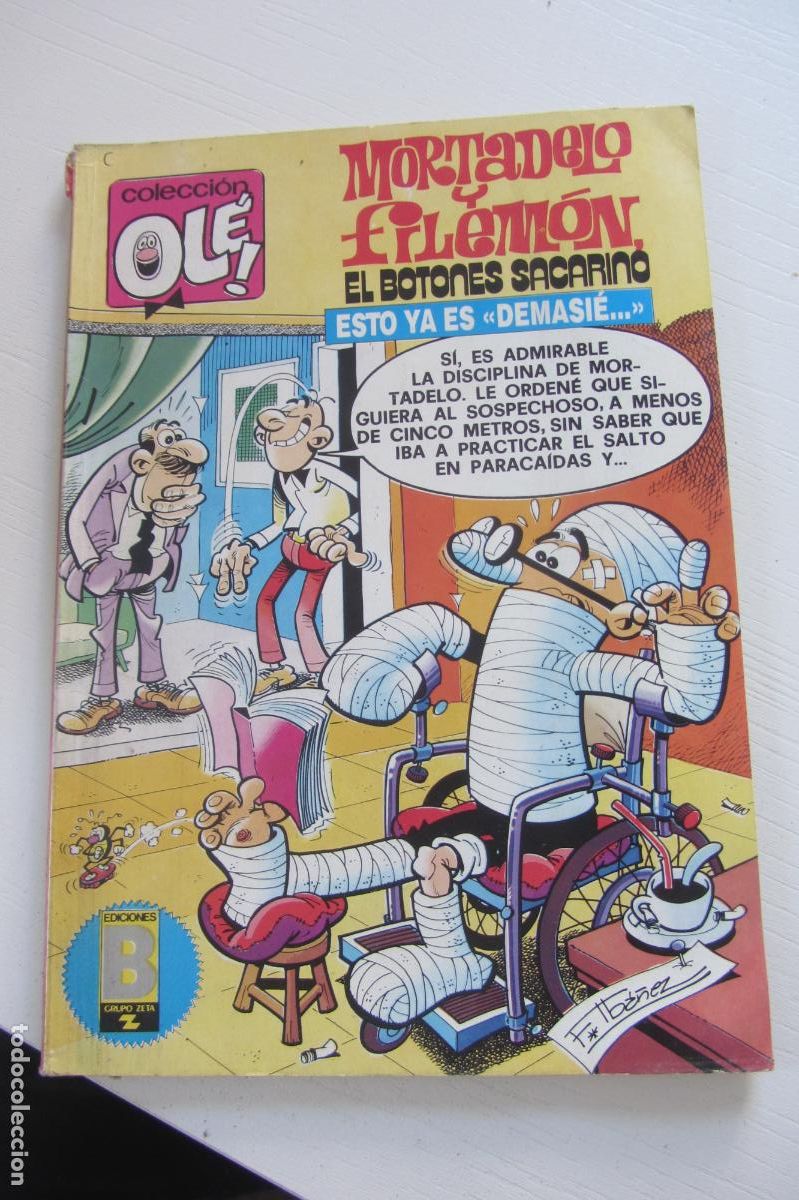 Tebeos: OL&Eacute;! MORTADELO Y FILEM&Oacute;N. EL BOTONES SACARINO N&ordm; 187- M.227 - EDICIONES B . arx164
