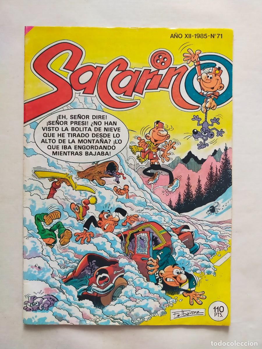 Tebeos: SACARINO. N&ordm; 71 A&ntilde;o XII - 1985 Editorial Bruguera.