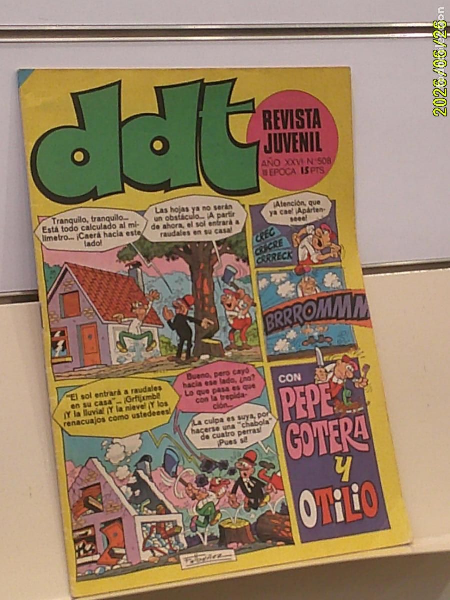 Tebeos: DDT A&Ntilde;O XXVI N&ordm; 508 III EPOCA - BRUGUERA 1977