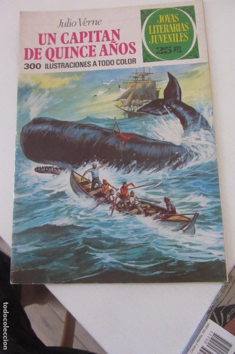Tebeos: JOYAS LITERARIAS JUVENILES -- N&ordm; 101 UN CAPIT&Aacute;N DE QUINCE A&Ntilde;OS BRUGUERA ARX173