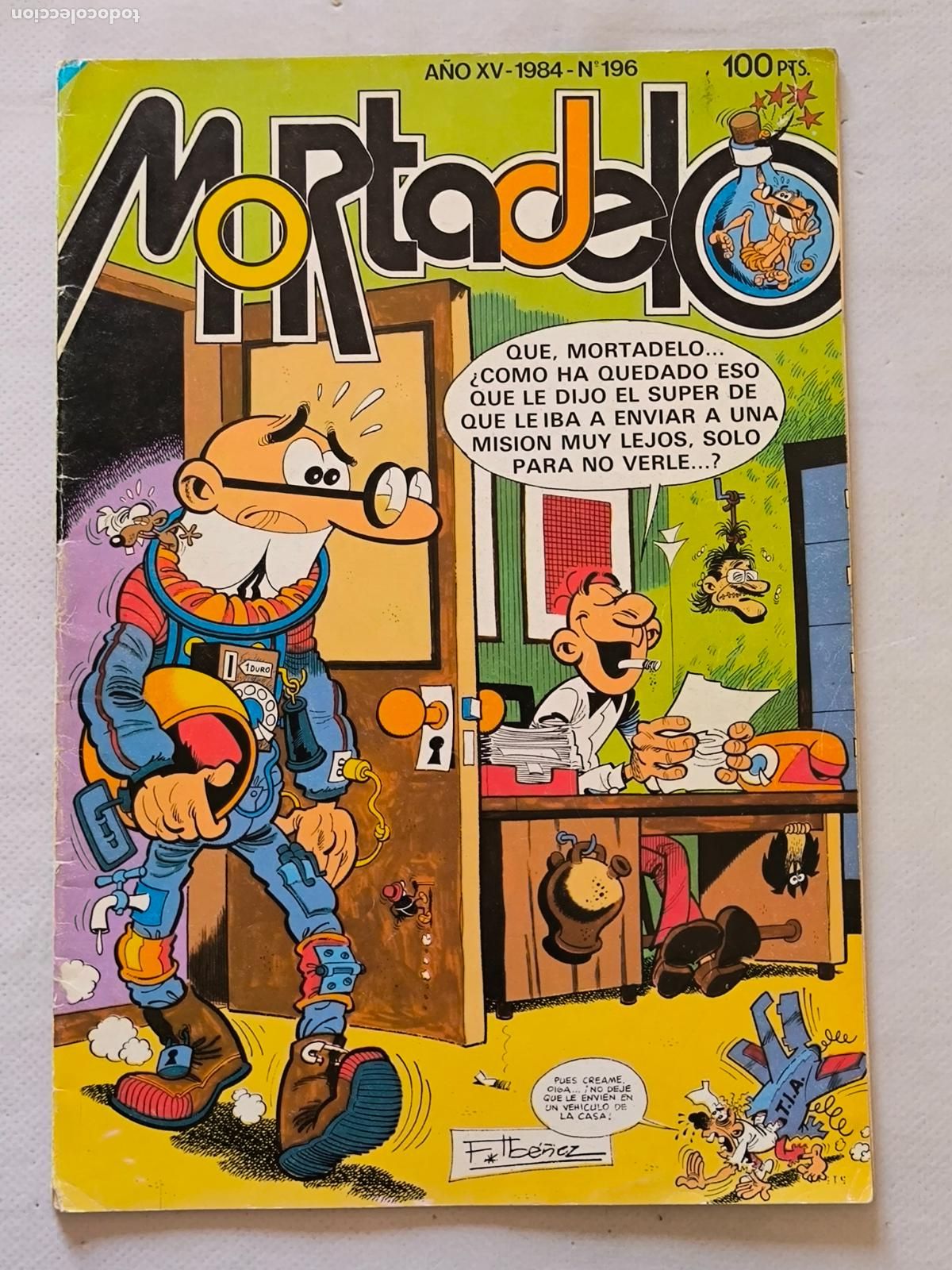 Tebeos: MORTADELO N&ordm; 196 - A&Ntilde;O XV - BRUGUERA (FV)