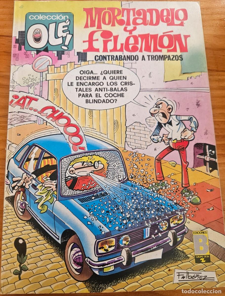 Tebeos: Mortadelo y Filem&oacute;n y Sacarino Contrabando a trompazos - Colecci&oacute;n Ol&eacute; 160 - M. 84 1988 Ediciones B