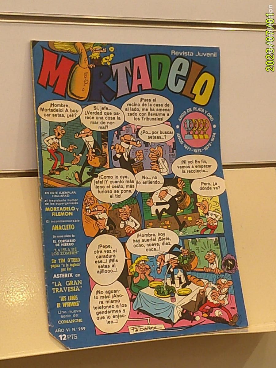 Tebeos: MORTADELO A&Ntilde;O VII N&ordm; 259 - BRUGUERA 1975