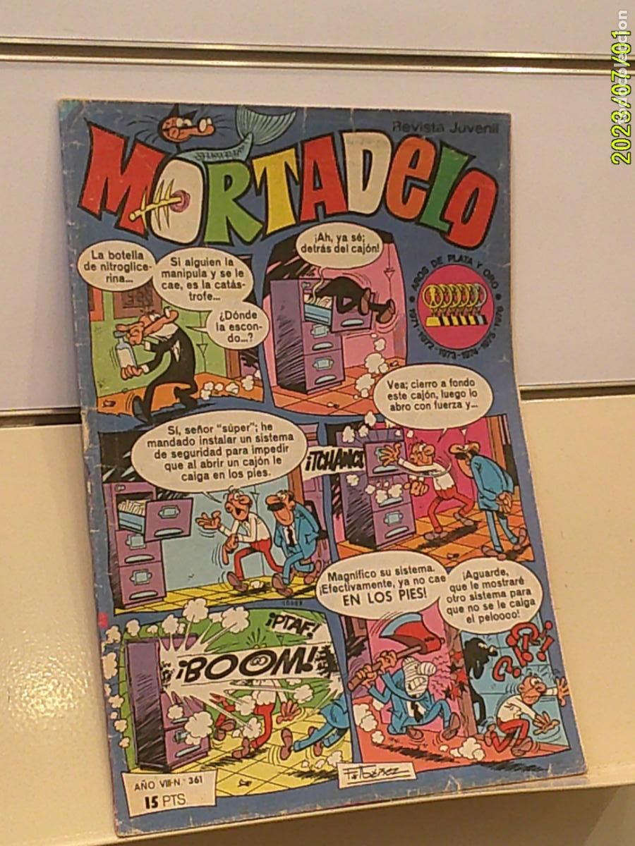 Tebeos: MORTADELO A&Ntilde;O VIII N&ordm; 361 - BRUGUERA 1977