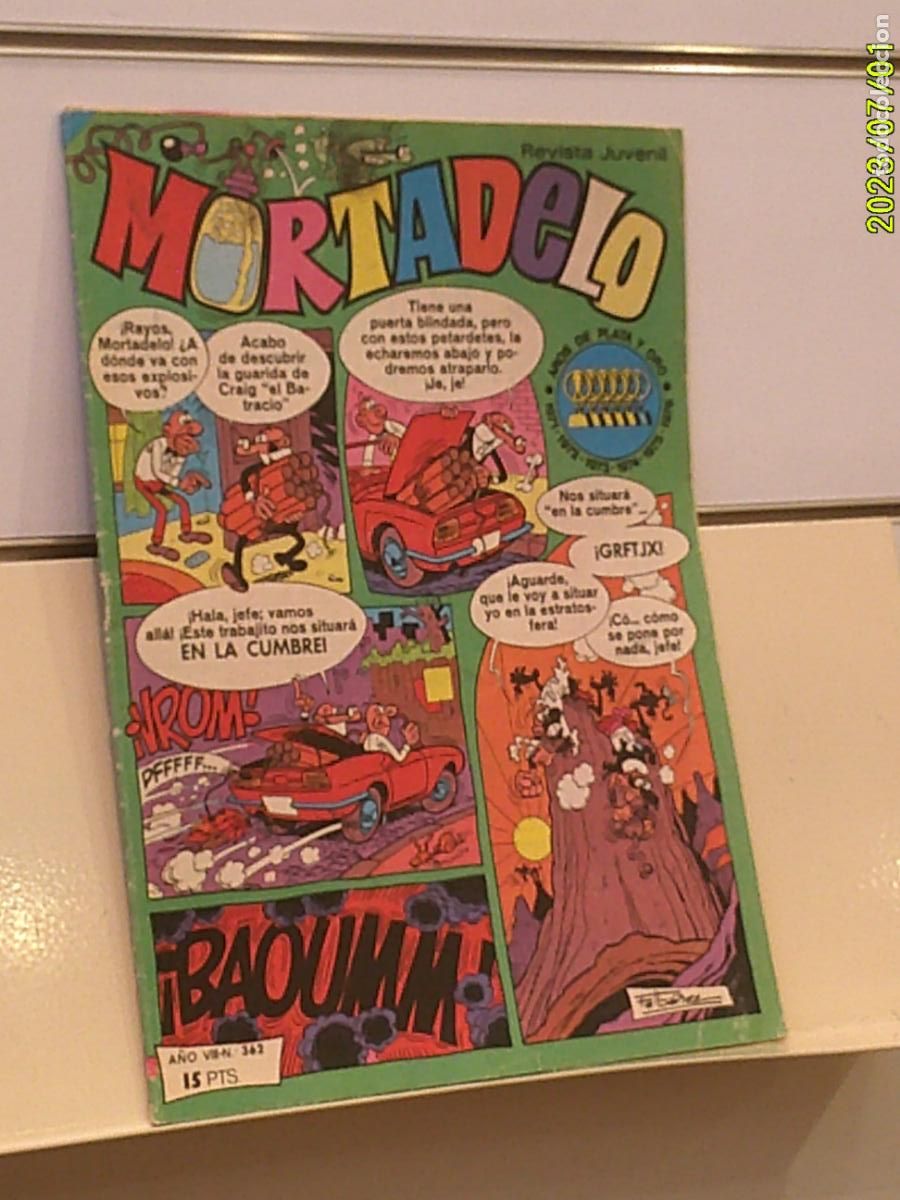 Tebeos: MORTADELO A&Ntilde;O VIII N&ordm; 362 - BRUGUERA 1977