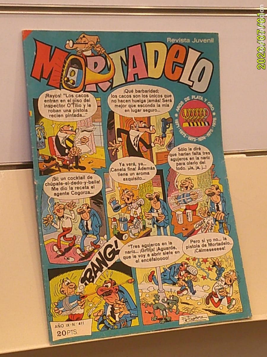 Tebeos: MORTADELO A&Ntilde;O IX N&ordm; 411 - BRUGUERA 1978