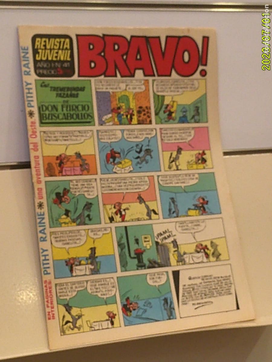 Tebeos: BRAVO A&Ntilde;O I N&ordm; 41 - BRUGUERA 1968