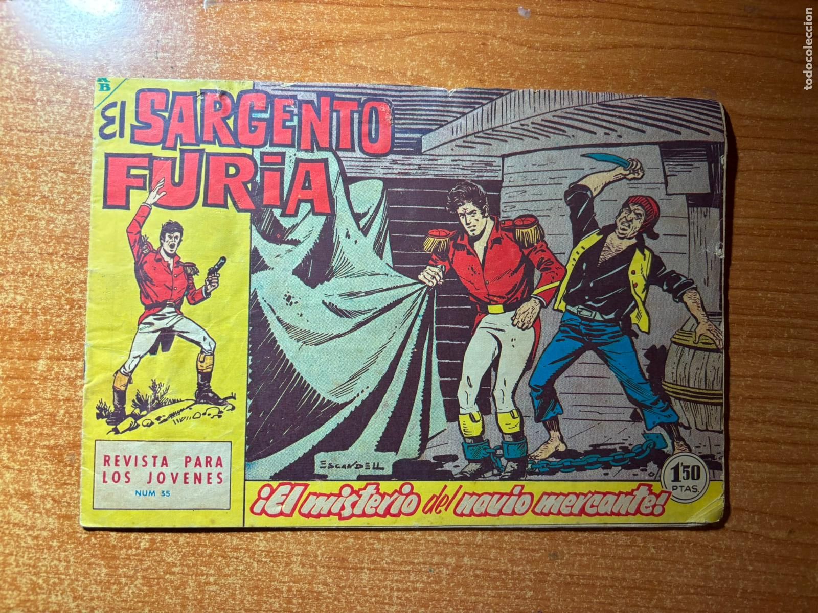 Tebeos: EL SARGENTO FURIA N&ordm; 35 EDITORIAL BRUGUERA ORIGINAL