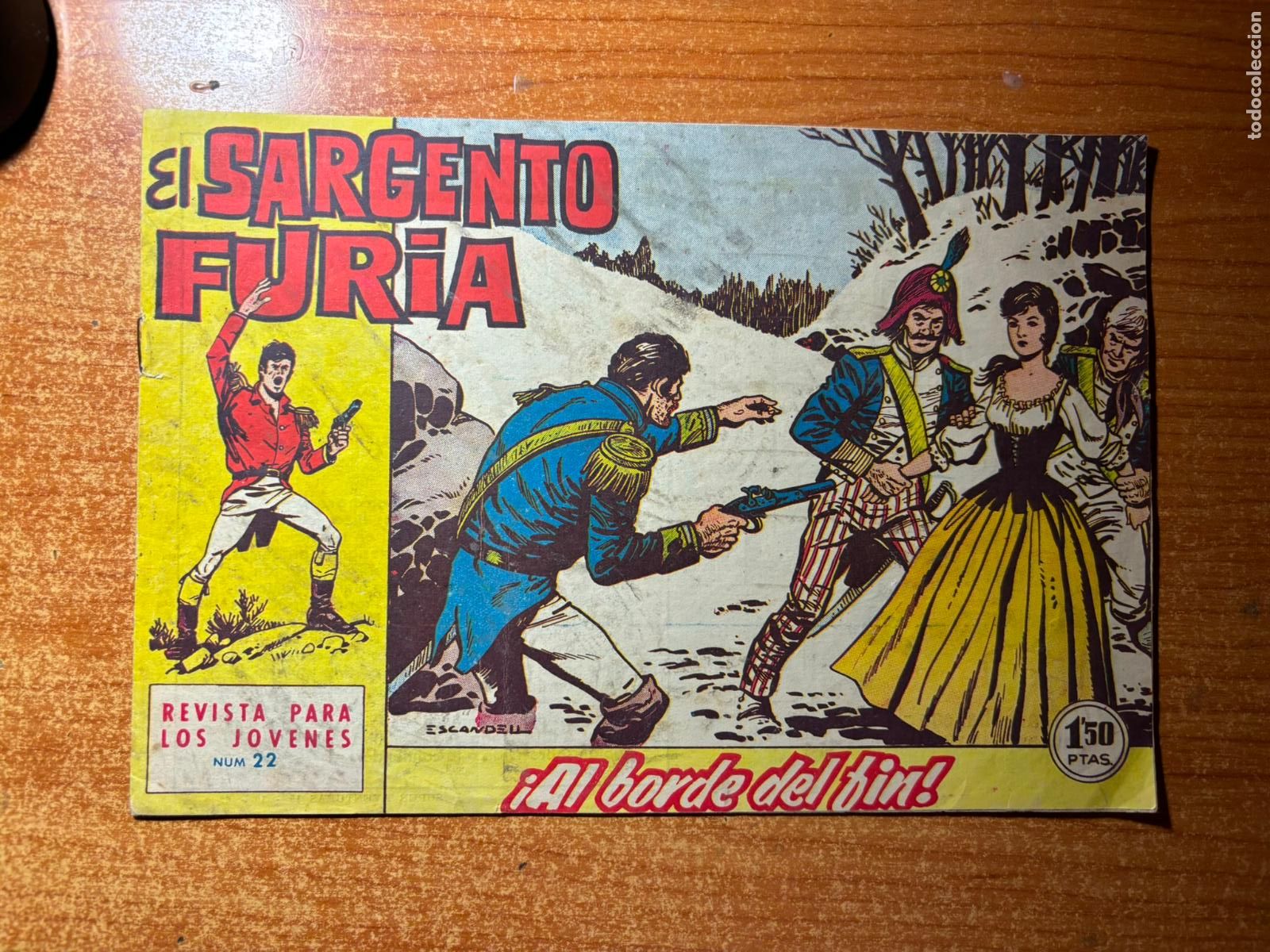 Tebeos: EL SARGENTO FURIA N&ordm; 22 EDITORIAL BRUGUERA ORIGINAL