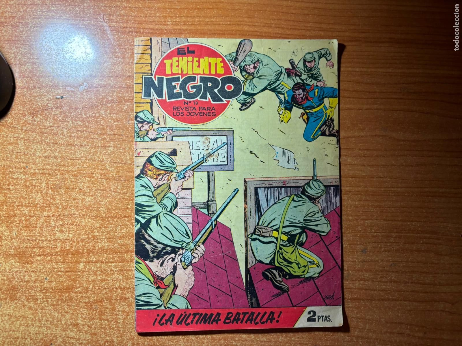 Tebeos: EL TENIENTE NEGRO N&ordm; 18 EDITORIAL BRUGUERA ORIGINAL
