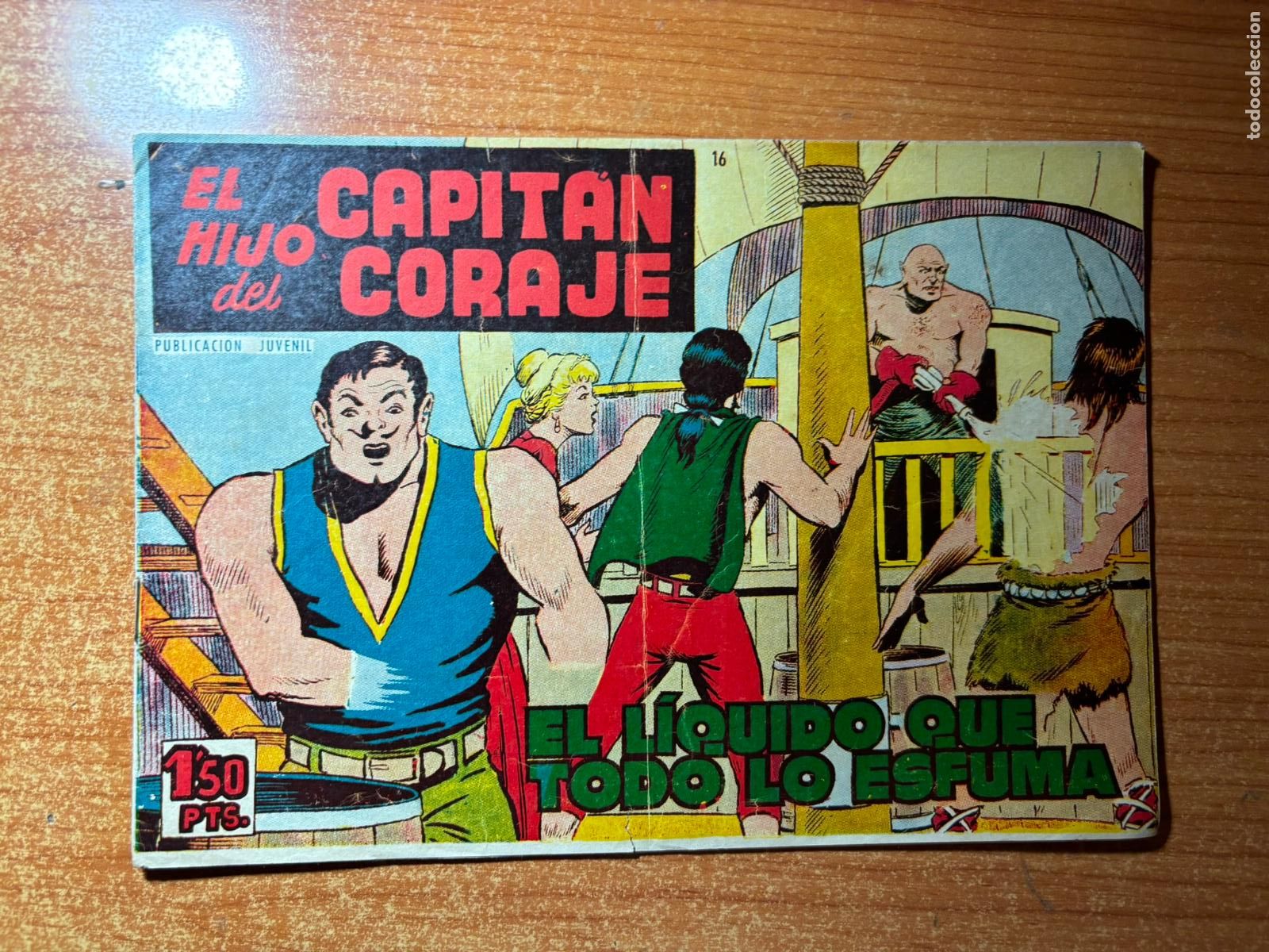Tebeos: EL HIJO DEL CAPITAN CORAJE N&ordm; 16 EDITORIAL TORAY ORIGINAL