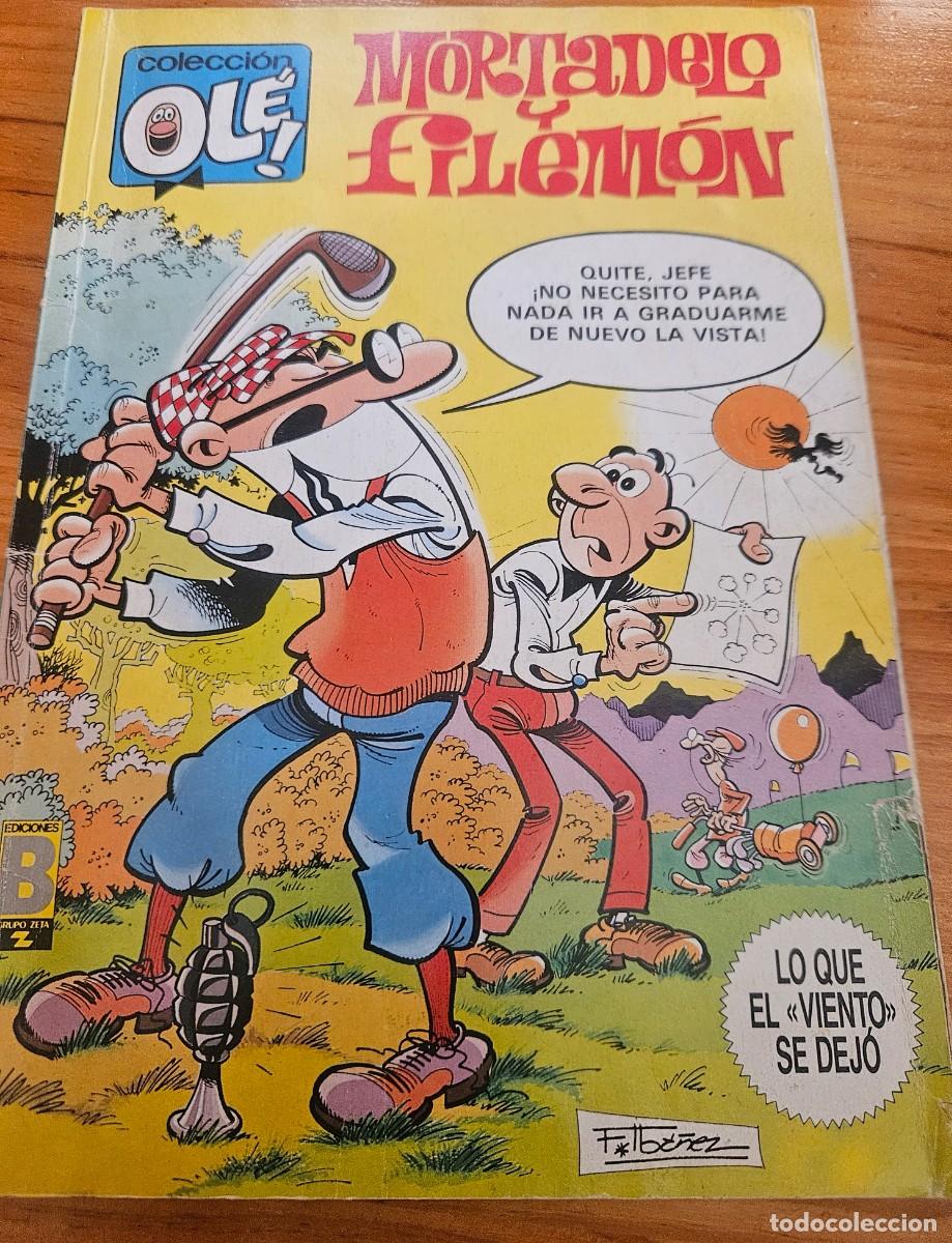 Tebeos: Mortadelo y Filem&oacute;n - Lo que el viento se dej&oacute; - Colecci&oacute;n Ol&eacute; 214 - M. 128 1989 Ediciones B