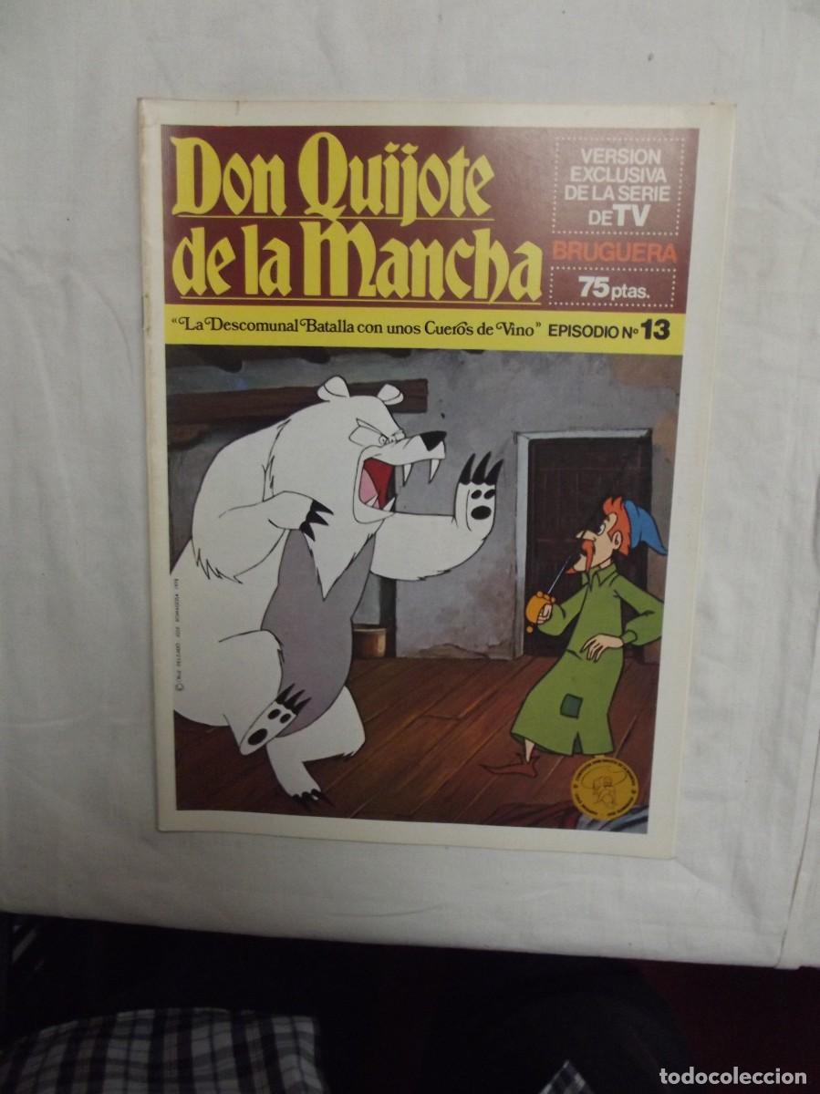 Tebeos: DON QUIJOTE DE LA MANCHA EPISODIO N&ordm; 13 LA DESCOMUNAL BATALLA CON UNOS CUEROS DE VINO