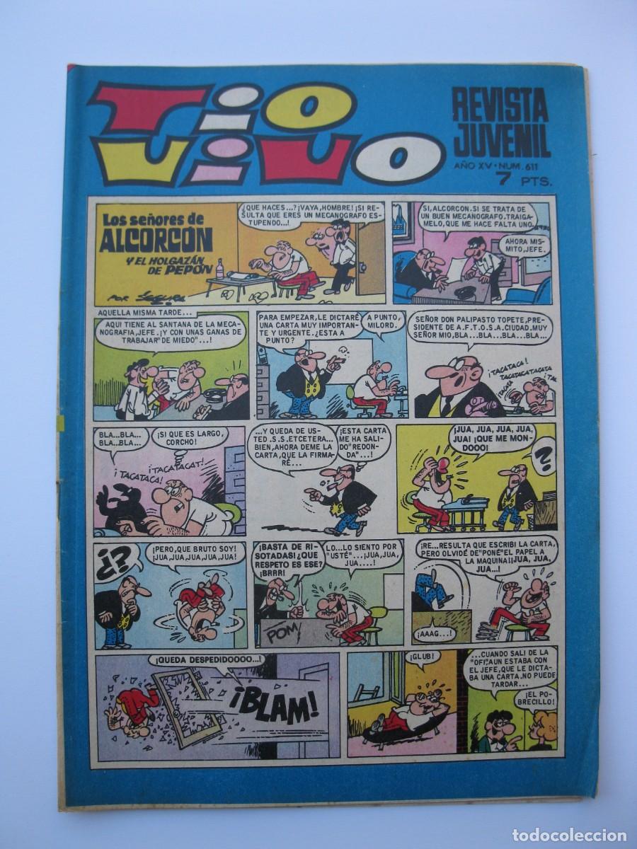 Tebeos: TIO VIVO - A&Ntilde;O XV - N&ordm; 611 - EDITORIAL BRUGUERA - A&Ntilde;O 1972.