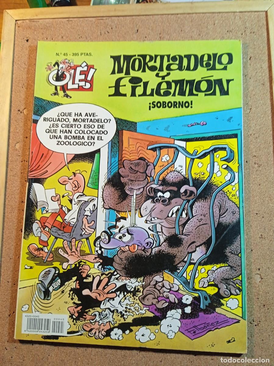 Tebeos: TEBEO DE OLE MORTADELO Y FILEMON EN SOBORNO DEL A&Ntilde;O 1996 N&ordm; 45