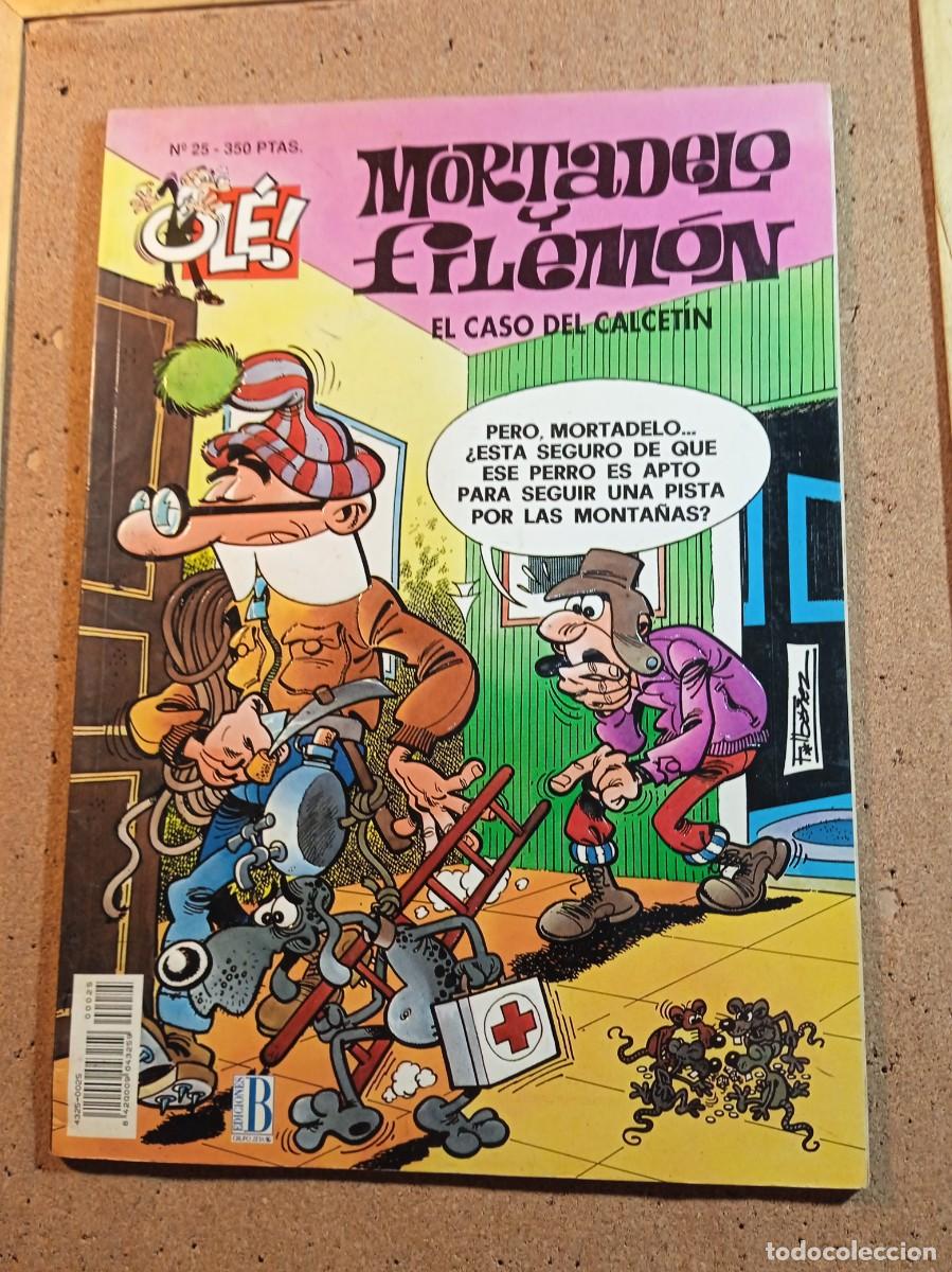 Tebeos: TEBEO DE OLE MORTADELO Y FILEMON EN EL CASO DEL CALCETIN DEL A&Ntilde;O 1993 N&ordm; 25