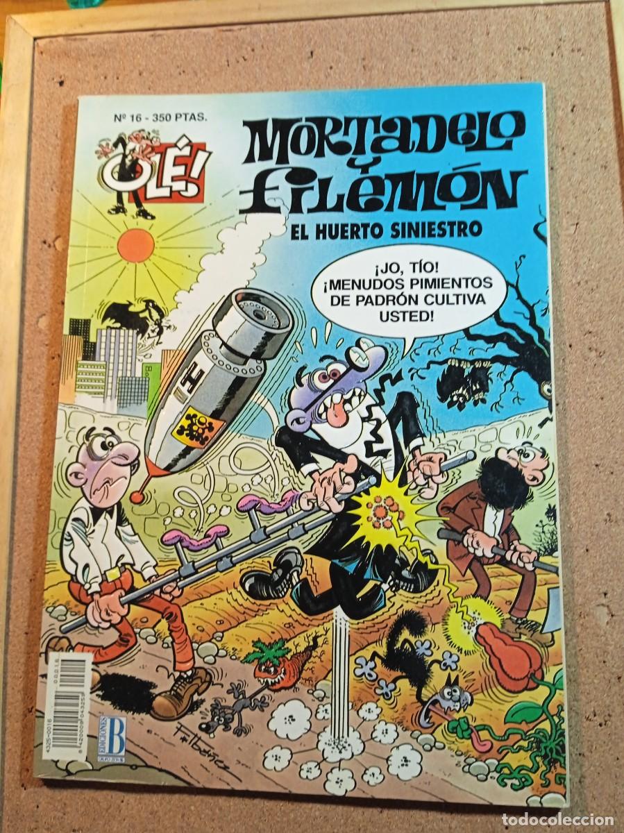 Tebeos: TEBEO DE OLE MORTADELO Y FILEMON EN EL HUERTO SINIESTRO DEL A&Ntilde;O 1993 N&ordm; 16