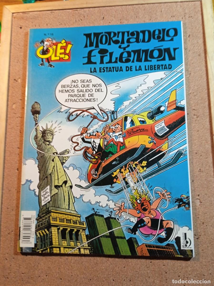 Tebeos: TEBEO DE OLE MORTADELO Y FILEMON EN LA ESTATUA DE LA LIBERTAD DEL A&Ntilde;O 2001 N&ordm; 15