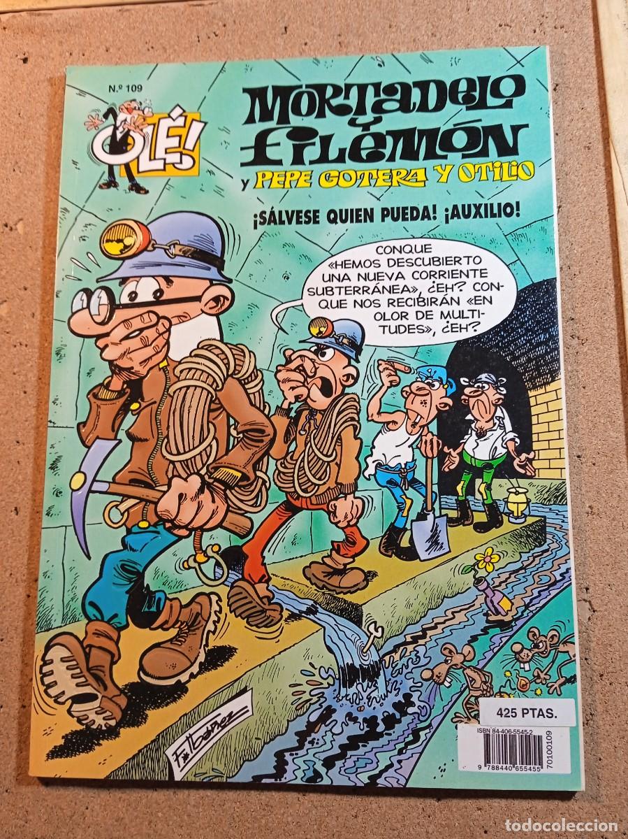 Tebeos: TEBEO DE OLE MORTADELO Y FILEMON Y PEPE GOTERA Y OTILIO SALVESE QUIEN PUEDA AUXILIO A&Ntilde;O 1998 N&ordm; 109