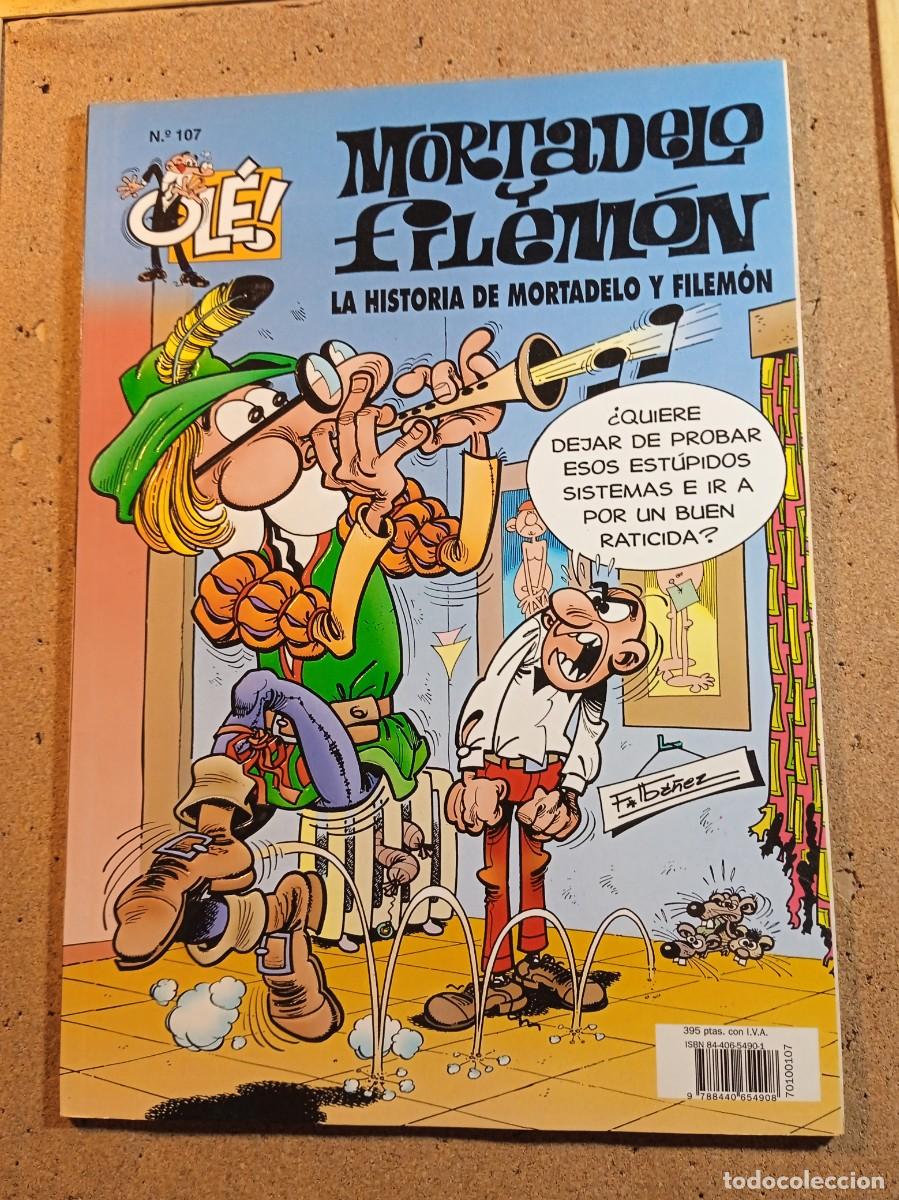 Tebeos: TEBEO DE OLE MORTADELO Y FILEMON EN LA HISTORIA DE MORTADELO Y FILEMON DEL A&Ntilde;O 1998 N&ordm; 107