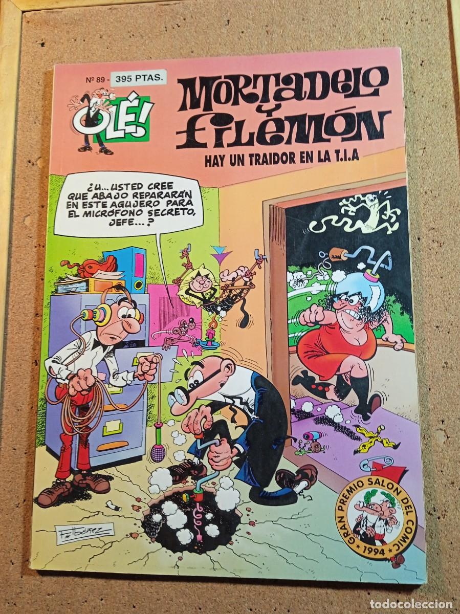 Tebeos: TEBEO DE OLE MORTADELO Y FILEMON EN HAY UN TRAISOR EN LA T.I.A. DEL A&Ntilde;O 1994 N&ordm; 89